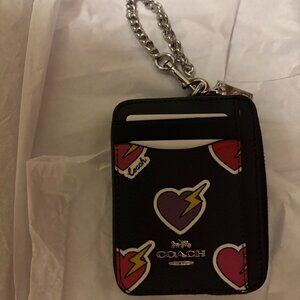 COACH Wallet - zip card case with ID window